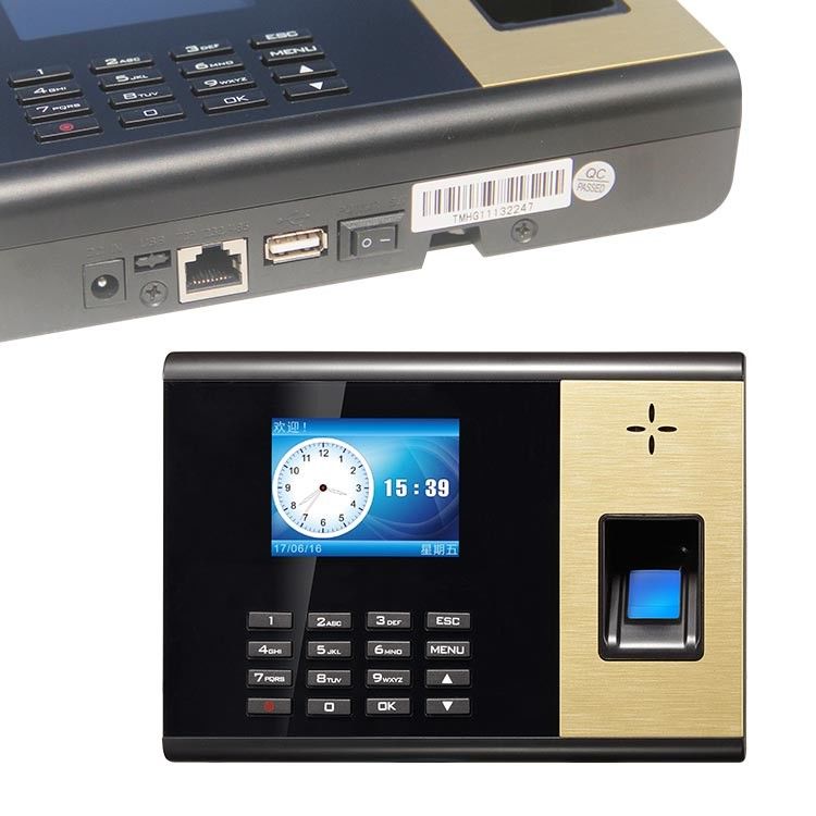 SIM Card GPRS sistema de la atención del tiempo de Thumbprint de 2,8 pulgadas