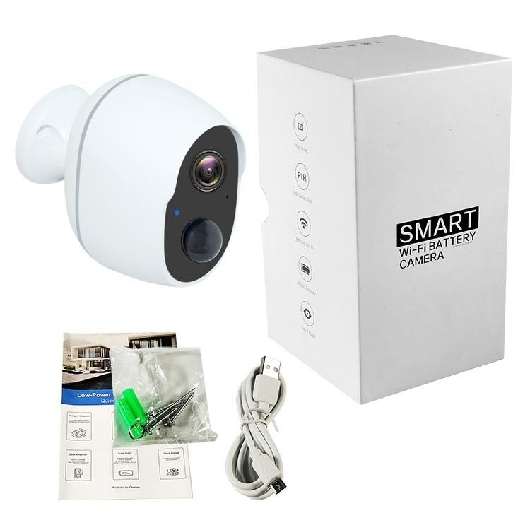 Prenda impermeable 2MP recargable interior al aire libre 5V 2A Mini WiFi Cam