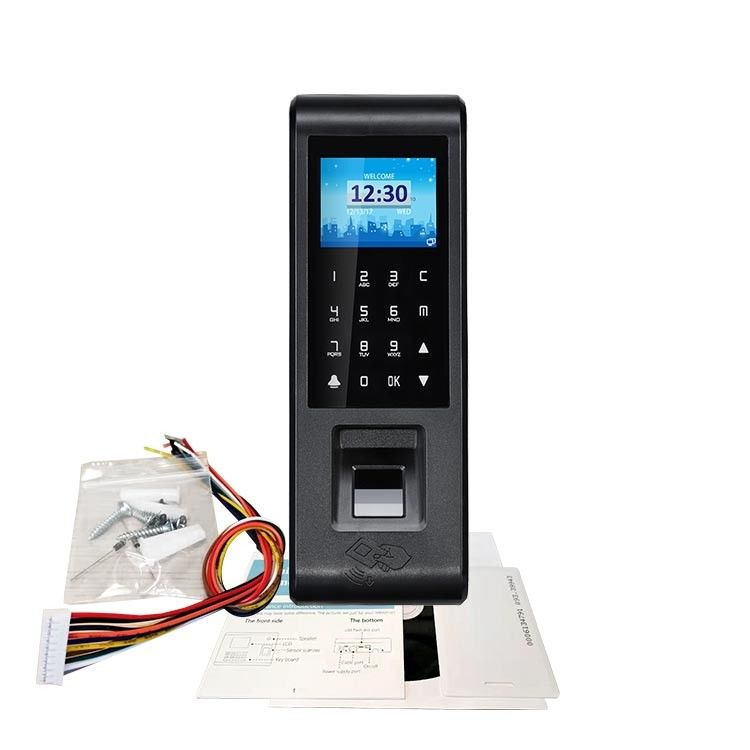 Nube de la pantalla táctil del sistema del control de acceso de Rfid de la huella dactilar de la línea horizonte basada
