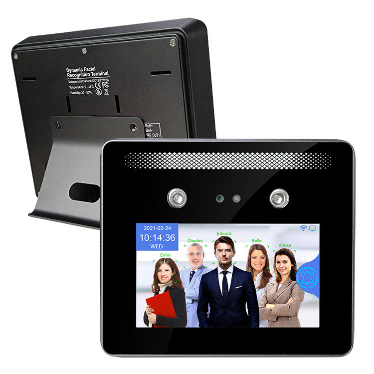 Tarjeta de Attendance Machine With RFID del lector de la cara de la pantalla táctil de la gama de 5 pulgadas de largo