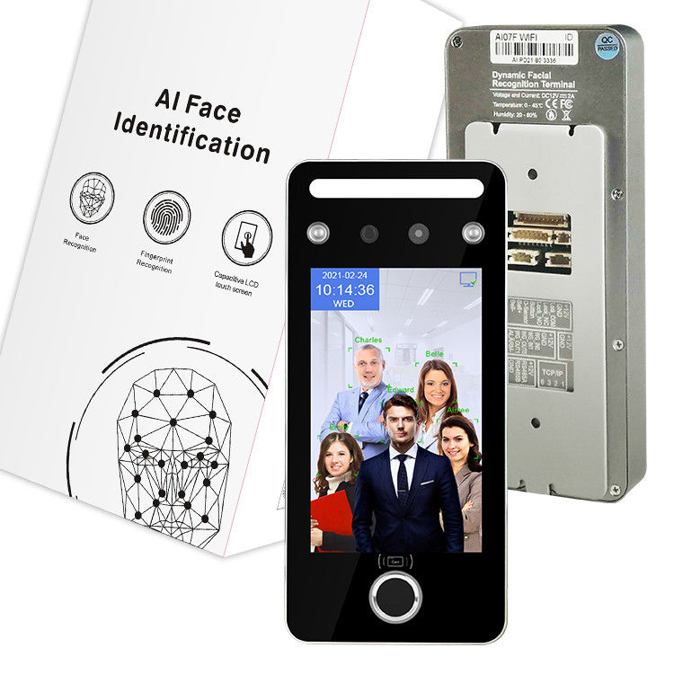 sistema del control de acceso de 3M Fingerprint Face Recognition pantalla táctil de 5 pulgadas
