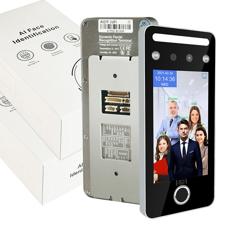 sistema del control de acceso de 3M Fingerprint Face Recognition pantalla táctil de 5 pulgadas