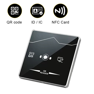 Lector de cristal moderado Access Control Wiegand Proximity Card Reader del QR Code