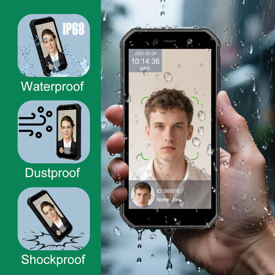 Máquina de reconocimiento facial Android 4G portátil para el tiempo de asistencia de los empleados