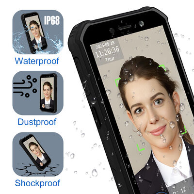 Sistema de asistencia por tiempo portátil Android Terminal de reconocimiento facial biométrico