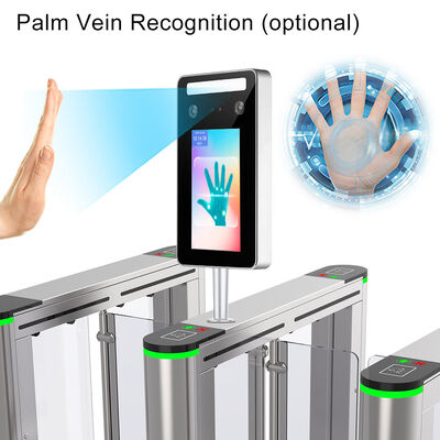 Terminal de reconocimiento facial dinámico de IA impermeable con reconocimiento de tarjetas RFID Software libre APP móvil