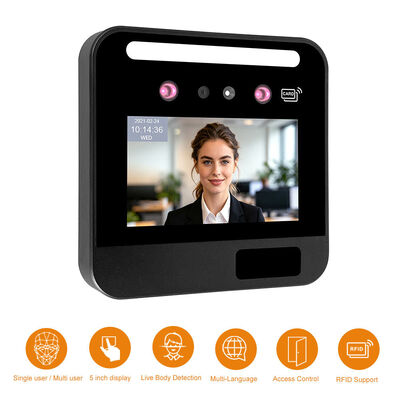 Máquina inteligente de control de acceso facial con tarjeta RFID inteligente basada en Ai con módulo WiFi/4G