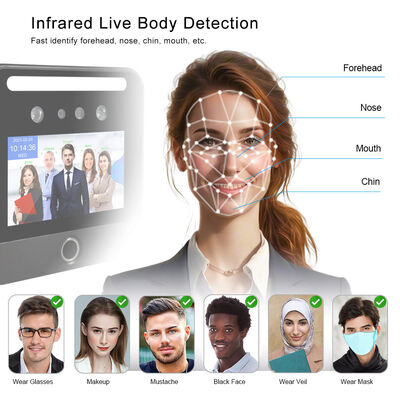 WIFI Employee  AI Face Time Attendance Machine Staff Fingerprint Scanner Clock in and out Machine Time Recorder