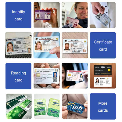 Impresora de tarjetas de impresión a doble cara con sublimación térmica y resolución de 300 DPI para impresión de tarjetas de identificación de PVC