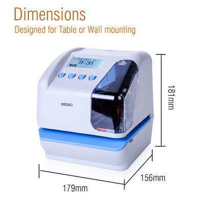 Máquina de registro de asistencia con sello de tiempo en disco flash USB, reloj de fichar multilingüe con impresión de 2 líneas