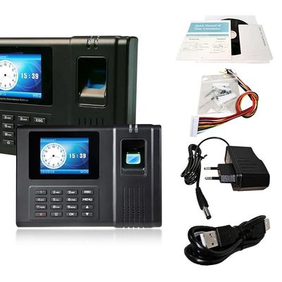 Sacador de la red registrador de atención del tiempo de la huella dactilar de 2,8 pulgadas