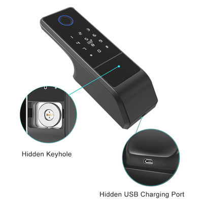 Cerradura casera plana abierta móvil de la huella dactilar RFID del control de la cerradura elegante de Tuya Wifi
