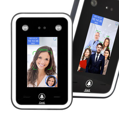 AI elegante máquina biométrica de la atención del sistema del control de acceso de la detección de la cara de 4,3 pulgadas