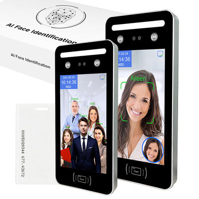 Sistema dinámico ligero visible del acceso del reconocimiento de cara del AI WDR pantalla táctil de 8 pulgadas