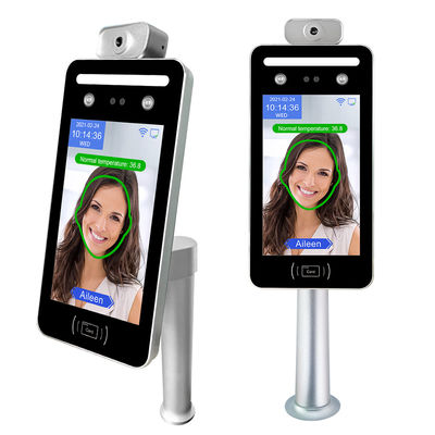 Dispositivo del control de acceso del reconocimiento de cara de la detección de la temperatura de WIFI del QR Code del software de la web