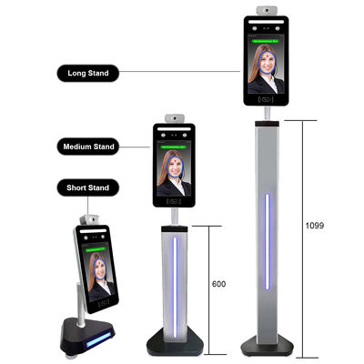 Dispositivo del control de acceso del reconocimiento de cara de la detección de la temperatura de WIFI del QR Code del software de la web