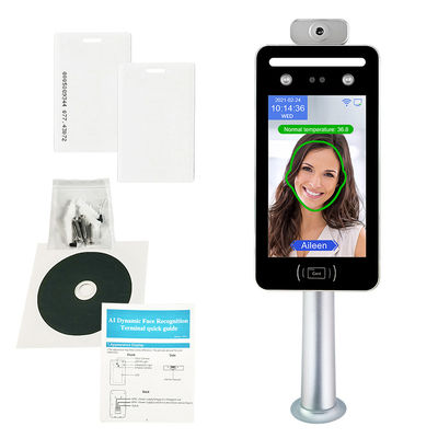 medida termal terminal de la temperatura del reloj de los 0.5M Face Recognition Time