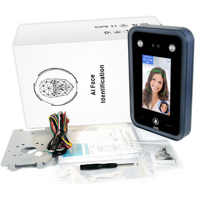 Reloj de tiempo biométrico ligero visible del control de acceso del sistema de reconocimiento de cara de la nube del AI